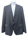 Etro Black Wool Blend Studded 2 Button Men's Blazer 52