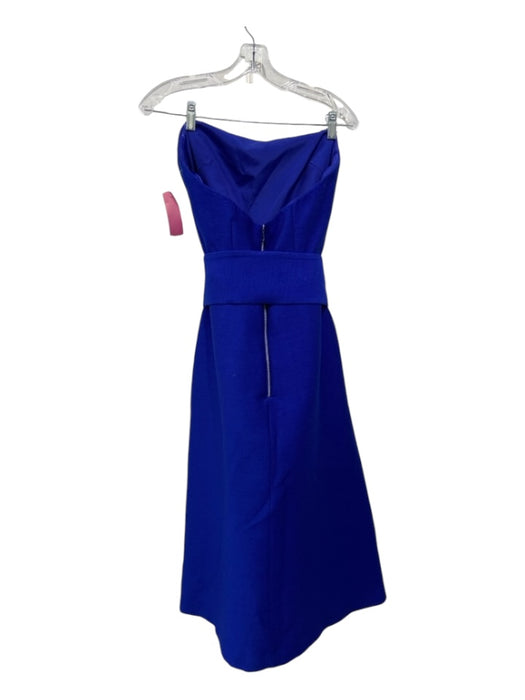 C/Meo Collective Size L Royal Blue Polyester Strapless High Low Overlay Dress Royal Blue / L