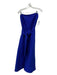 C/Meo Collective Size L Royal Blue Polyester Strapless High Low Overlay Dress Royal Blue / L