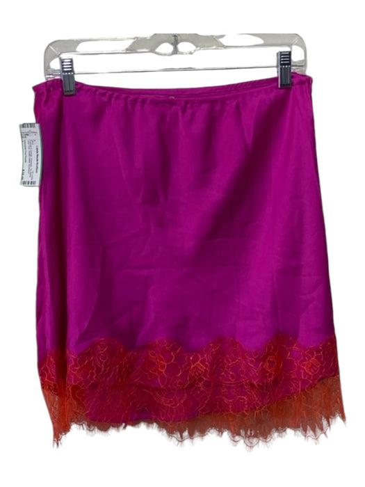 Intimately Free People Size L Fuschia & orange Polyester Tie Waist Skirt Fuschia & orange / L