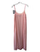 Ter Et Bantine Size 42/M Light Pink Polyester Spaghetti Strap Maxi Dress Light Pink / 42/M