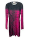 Christopher Kane Size M Black & Pink Viscose Raglan Snake Print Dress Black & Pink / M