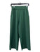 Crosby Size XS Green Polyester Side Zip High Rise Pockets Wide Leg Pants Green / XS