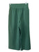 Crosby Size XS Green Polyester Side Zip High Rise Pockets Wide Leg Pants Green / XS