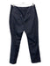 Reiss Size 8 Navy Blue & Black Polyester Plaid hook & zip Straight Trouser Pants Navy Blue & Black / 8