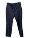 Reiss Size 8 Navy Blue & Black Polyester Plaid hook & zip Straight Trouser Pants Navy Blue & Black / 8