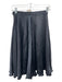 Giorgio Armani Size XS/4 Black Silk A-line Knee Length Skirt Black / XS/4