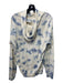 Vince Size M Blue & Cream Cotton Hood Tie Dye Sweater Blue & Cream / M