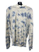 Vince Size M Blue & Cream Cotton Hood Tie Dye Sweater Blue & Cream / M