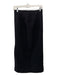 Alessandra Rich Size 40 Black Virgin Wool Blend Textured Pencil Back Slit Skirt Black / 40