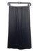 Olivier Theyskens Size 40/S Black Wool Metallic Thread Darted Side Slit Skirt Black / 40/S