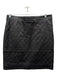 Marella Size 6 Black Polyester PU Coating Diamante Side Zip Mini Skirt Black / 6