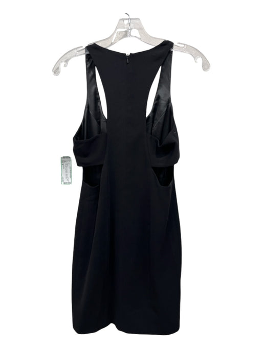 Jay Godfrey Size 4 Black Polyester Sleeveless Side Cut Outs Scoop Neck Dress Black / 4