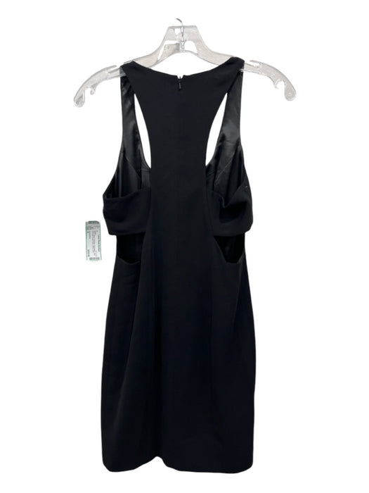 Jay Godfrey Size 4 Black Polyester Sleeveless Side Cut Outs Scoop Neck Dress Black / 4