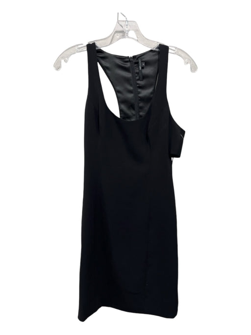 Jay Godfrey Size 4 Black Polyester Sleeveless Side Cut Outs Scoop Neck Dress Black / 4