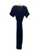 Trina Turk Size S/6 Navy Blue Polyester Keyhole Short Sleeve Sash Jumpsuit Navy Blue / S/6