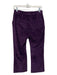 Altuzarra Size S Purple Velvet Pleated Cropped mid -rise Boot Cut Pants Purple / S