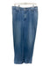 Ba&sh Size 2/M Medium Wash Cotton High Rise Pleated Straight Jeans Medium Wash / 2/M