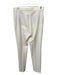 Akris Punto Size 6 Cream Poly Blend Mid Rise Trouser Pleat Detail Pants Cream / 6