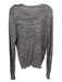 7 For All Mankind Size M Gray Nylon Blend Heathered Scoop Neck Long Sleeve Top Gray / M