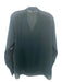 theysken's theory Size M Dark Green Polyester Semi Sheer Button Up Collar Top Dark Green / M