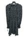 Ungaro Size S Black & White Viscose Polka Dots Ruffle Detail Long Sleeve Dress Black & White / S