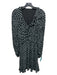 Ungaro Size S Black & White Viscose Polka Dots Ruffle Detail Long Sleeve Dress Black & White / S
