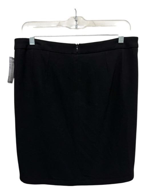 Gerard Darel Size S / 40 Black Acetate Blend Back Zip Darted Above knee Skirt Black / S / 40
