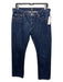 A.P.C Size 32 Med Dark Wash Cotton Denim Mid Rise Contrast Stiching Jeans Med Dark Wash / 32