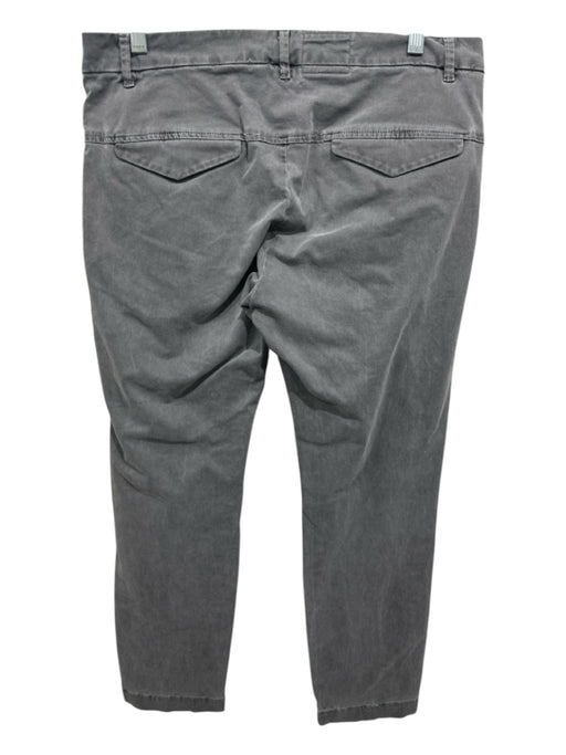 Nili Lotan Size 4 Grey Cotton Blend Zip & Hook Closure Front Pockets Pants Grey / 4