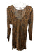 Bella Dahl Size S Brown & Black Viscose Blend Tie Back Leopard Print Mini Dress Brown & Black / S