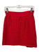 Maje Size 36/S Red Viscose Blend smocked Faux Wrap Mini Skirt Red / 36/S