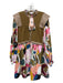 CROSBY by Mollie Burch Size XS brown, pink & multi Polyester Blend Dress brown, pink & multi / XS
