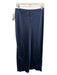 Lilysilk Size 8 Navy Blue Mulberry Silk Elastic Waistband Solid Midi Skirt Navy Blue / 8