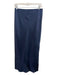Lilysilk Size 8 Navy Blue Mulberry Silk Elastic Waistband Solid Midi Skirt Navy Blue / 8