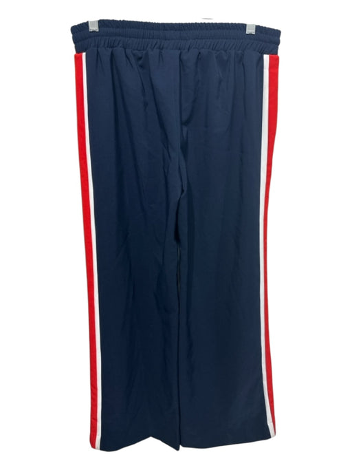 Milly Size P Navy, Red & White Polyester Blend Elastic Waist Drawstring Pants Navy, Red & White / P
