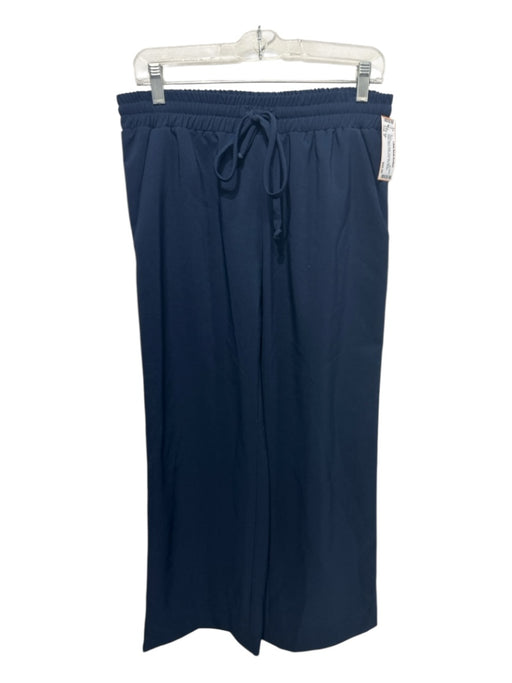 Milly Size P Navy, Red & White Polyester Blend Elastic Waist Drawstring Pants Navy, Red & White / P