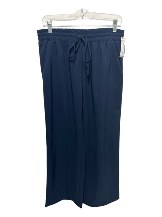 Milly Size P Navy, Red & White Polyester Blend Elastic Waist Drawstring Pants Navy, Red & White / P