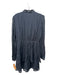 Marie Oliver Size XS Black & Navy Silk & Viscose Long Sleeve Square V Neck Dress Black & Navy / XS