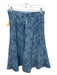 Marc Jacobs Size 6 Light Blue & Blue Cotton Blend Chenille Weave A Line Skirt Light Blue & Blue / 6