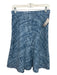 Marc Jacobs Size 6 Light Blue & Blue Cotton Blend Chenille Weave A Line Skirt Light Blue & Blue / 6