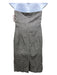MaxMara Size 10 Gray COTTON & LINEN Side Zip Dress Gray / 10