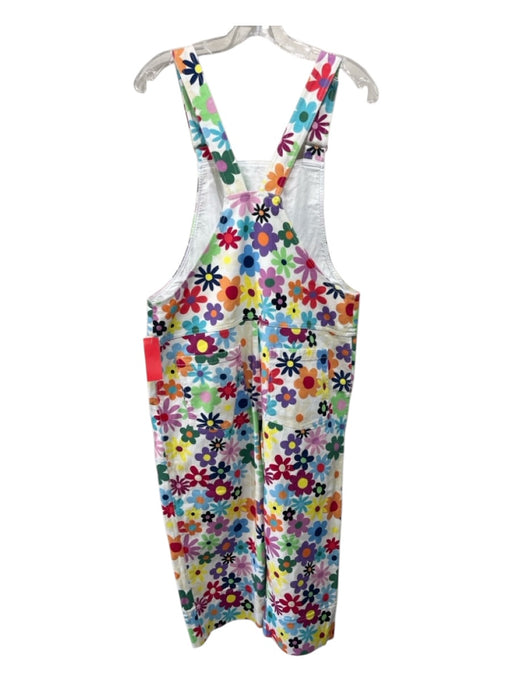 Mira Mikati Size 40 White, Red & Multi Cotton Patch Pocket Flowers Jumpsuit White, Red & Multi / 40