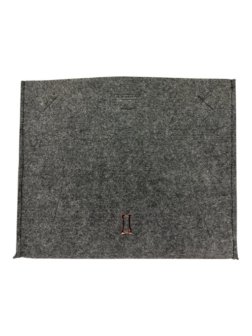 Kit Ace Gray & White Wool Felt Ribbon Tote Bag Gray & White / Large