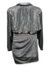 Ramy Brook Size 12 Silver Polyester Metallic Surplice Dress Silver / 12