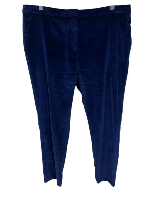 Altuzarra Size 42 Navy Cotton Velvet Cropped Pants Navy / 42