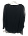 Akris Punto Size 14 Black Polyester Sheer Overlay Long Sleeve Top Black / 14