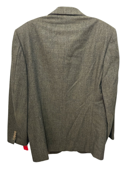 Brioni Green & Tan Wool Plaid 3 button Men's Blazer Green & Tan / 42