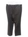 Ann Demeulemeester Size M Gray & White Wool High Rise Pinstripe Zip & Hook Pants Gray & White / M