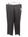 Ann Demeulemeester Size M Gray & White Wool High Rise Pinstripe Zip & Hook Pants Gray & White / M